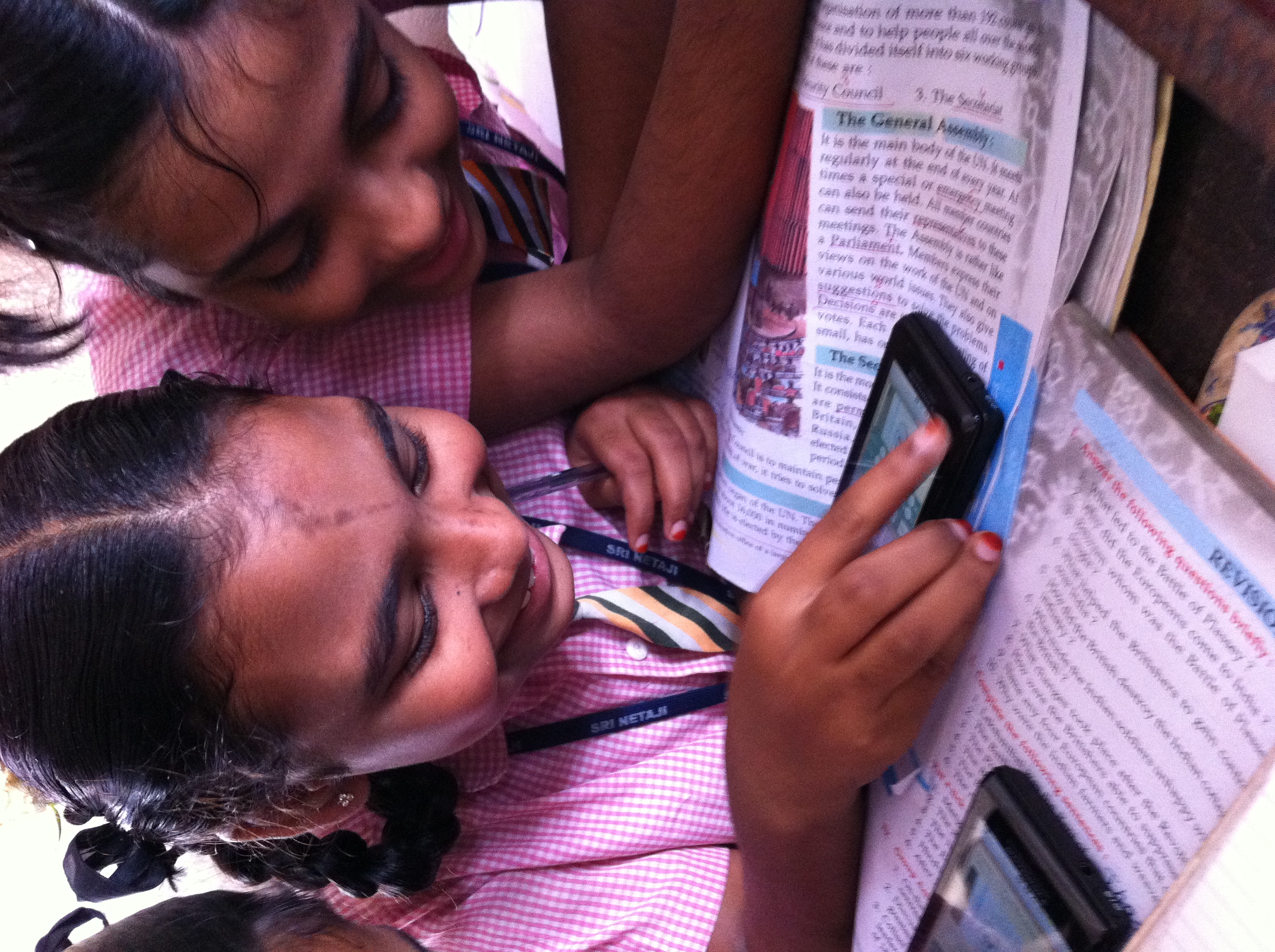 College students take SMILE to a rural village school near Nellore, India